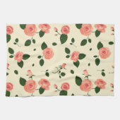 Linge De Cuisine Pretty Pink Roses Pastel Pink Pattern (Horizontal)