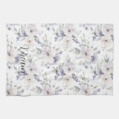 Linge De Cuisine Pretty Purple Flowers   (Horizontal)