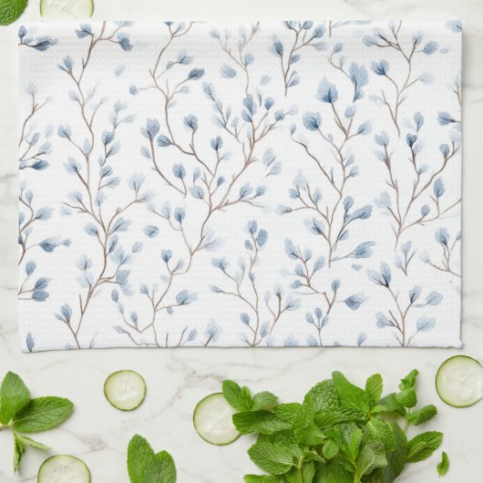 Linge De Cuisine Pretty White Blue Floral Bridal Shower (Plié)