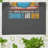 Linge De Cuisine Prévisions d'aujourd'hui Cornhole Et Bière  (Plié)