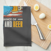 Linge De Cuisine Prévisions d'aujourd'hui Cornhole Et Bière  (Quart Plié)