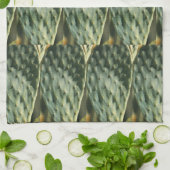 Linge De Cuisine Prickly Pear Texture Pale Pastel Vert (Plié)