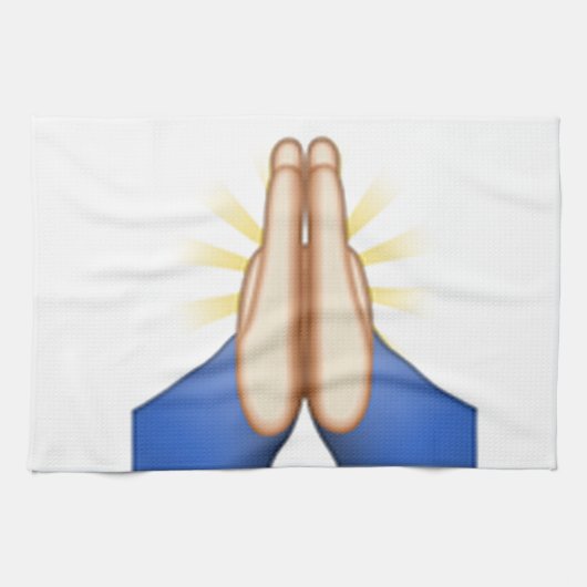 Linge De Cuisine prier émoji (Horizontal)