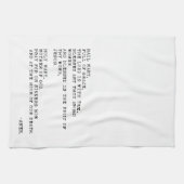 Linge De Cuisine Prière de Hail Mary (Horizontal)