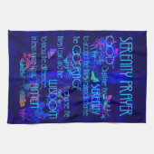 Linge De Cuisine Prière de sérénité dans le bleu (Horizontal)