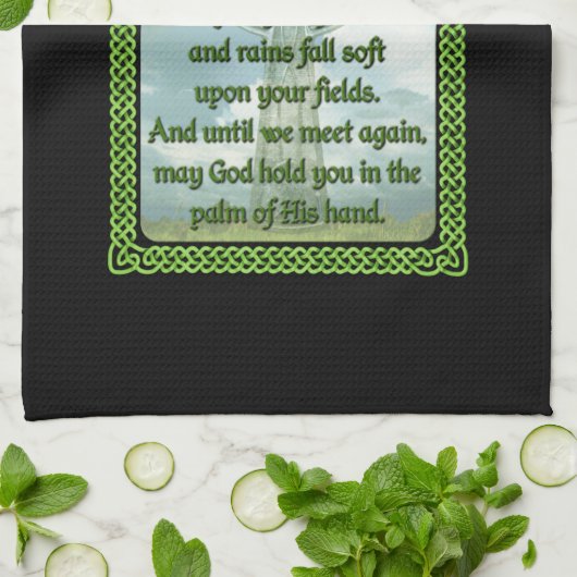 Linge De Cuisine Prière irlandaise (Plié)