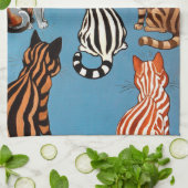 Linge De Cuisine Primadonna de la nuit, Louis Wain (Plié)