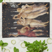 Linge De Cuisine Primavera, Allégorie du Printemps par Sandro Botti (Plié)
