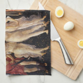 Linge De Cuisine Primavera, Allégorie du Printemps par Sandro Botti (Quart Plié)