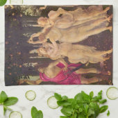 Linge De Cuisine Primavera, Allégorie du Printemps par Sandro Botti (Plié)