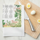 Linge De Cuisine Primer d'herbes (Quart Plié)