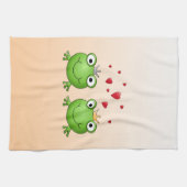 Linge De Cuisine Prince de grenouille et princesse de grenouille, (Horizontal)