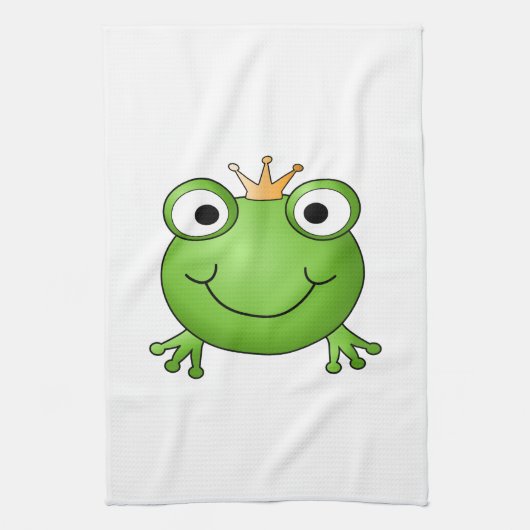 Linge De Cuisine Prince de grenouille. Grenouille heureuse (Vertical)