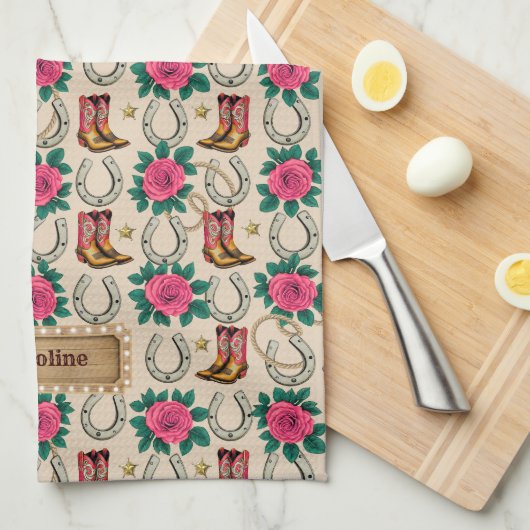 Linge De Cuisine Princesse du Midwest sur mesure designer (Quart Plié)