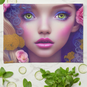 Linge De Cuisine Princesse Fleur inspirée par la culture ukrainienn