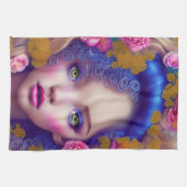 Linge De Cuisine Princesse Fleur inspirée par la culture ukrainienn (Horizontal)