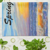 LINGE DE CUISINE "PRINTEMPS BREAK 2026 OCEAN WAVE" (Plié)