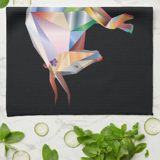 Linge De Cuisine Prism Bull Arc-en-ciel Abstrait (Plié)