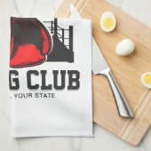 Linge De Cuisine Pro Boxer AJOUTER NOM Gants rouges Boxer Ring Trai (Quart Plié)