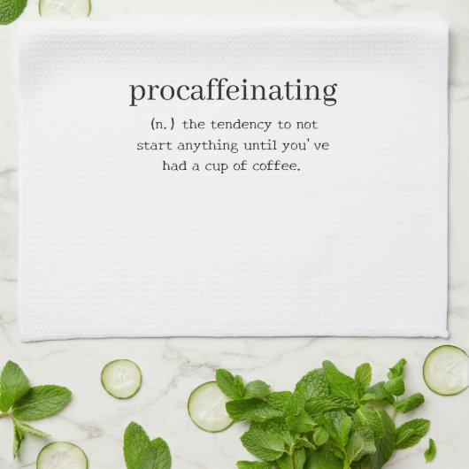 Linge De Cuisine Procaffeinant (Plié)