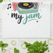 Linge De Cuisine Prof Enseignement Rétro Est Mon Jam Disque Vinyle (Plié)