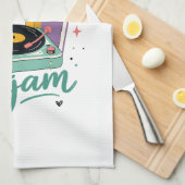 Linge De Cuisine Prof Enseignement Rétro Est Mon Jam Disque Vinyle (Quart Plié)