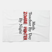 Linge De Cuisine Professeur de maths/chasseur de zombi (Horizontal)