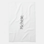 Linge De Cuisine Professionnel Moderne Minimaliste Nom Simple Perso (Vertical)