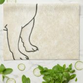 Linge De Cuisine Profil de French Bulldog En tête (Plié)