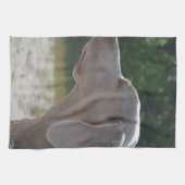 Linge De Cuisine Profil doux de chien de Weimaraner (Horizontal)
