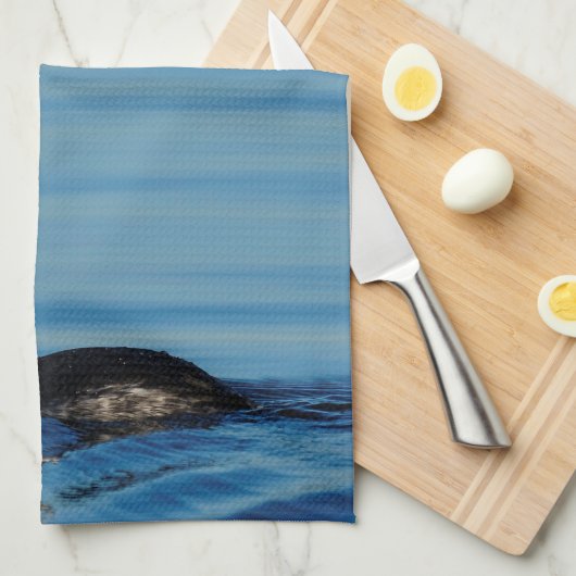 Linge De Cuisine Profil d'une Grebe à cornes (Quart Plié)