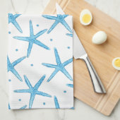 Linge De Cuisine Profil sous convention astérisque bleu de mer (Quart Plié)