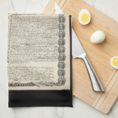 Linge De Cuisine Projet de la déclaration d'indépendance (Quart Plié)