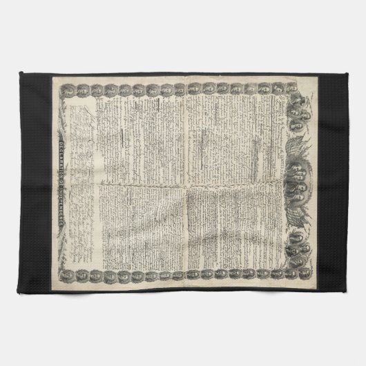 Linge De Cuisine Projet de la déclaration d'indépendance (Horizontal)