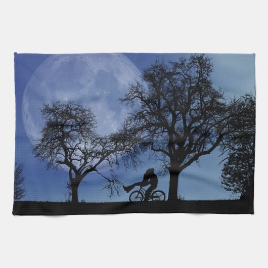 Linge De Cuisine Promenade À Vélo De Minuit (Horizontal)