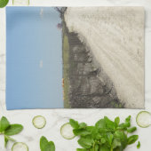 Linge De Cuisine Promenade de ville d'océan (Plié)