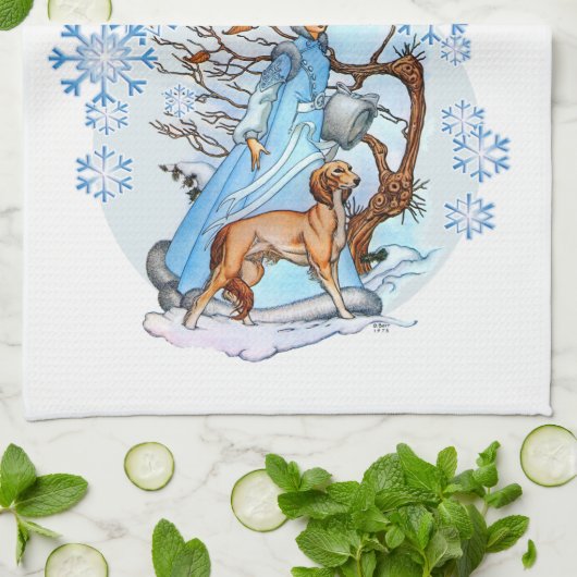 Linge De Cuisine Promenade d'hiver (Plié)