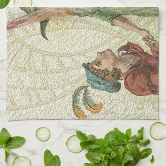 Linge De Cuisine Promesse - poursuite d'un ange (Plié)