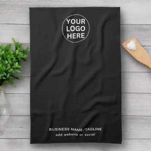 Linge De Cuisine Promo en noir et blanc