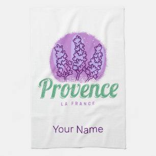 Linge De Cuisine Provence Rétro Lavande Côte d'Azur France