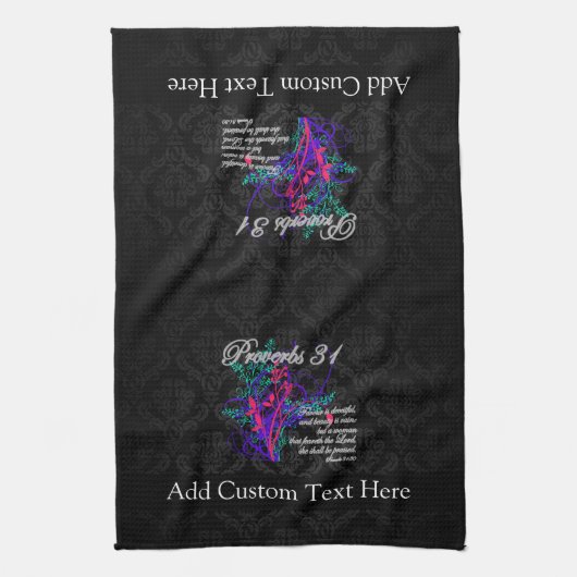 Linge De Cuisine Proverbes 31 femmes de chrétien de bible (Vertical)