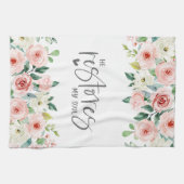 Linge De Cuisine Psaume 23:3 Il rétablit mon âme Bible Verse & Rose (Horizontal)