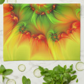 Linge De Cuisine Psychedelic Colorful Modern Abstract Fractal Art (Plié)