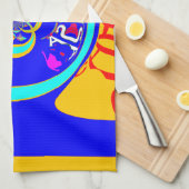 Linge De Cuisine Psychedelic Groove : Pop Art Énergie Abstraite (Quart Plié)