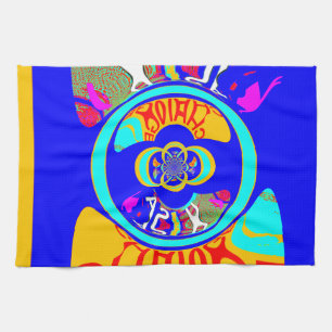 Linge De Cuisine Psychedelic Groove : Pop Art Énergie Abstraite