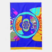 Linge De Cuisine Psychedelic Groove : Pop Art Énergie Abstraite (Vertical)