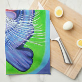 Linge De Cuisine Psychedelic Sea Lion (Quart Plié)