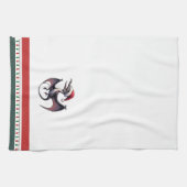 Linge De Cuisine Pterodactyle de Noël (Horizontal)