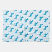 Linge De Cuisine Pub anglais Polka Dot Zebra - Bleu (Horizontal)