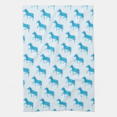 Linge De Cuisine Pub anglais Polka Dot Zebra - Bleu (Vertical)